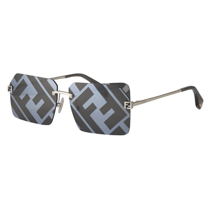 Fendi FE40043U 16C Sky Sunglasses Black Silver C.2