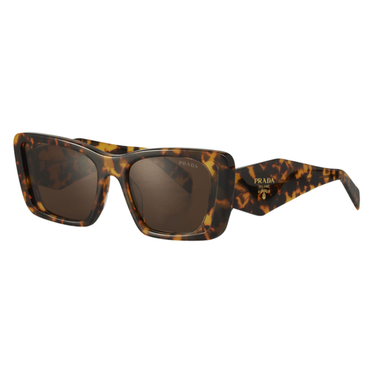 Prada SPR 08YS 01V-8C1 Oversized rectangular Honey Havana